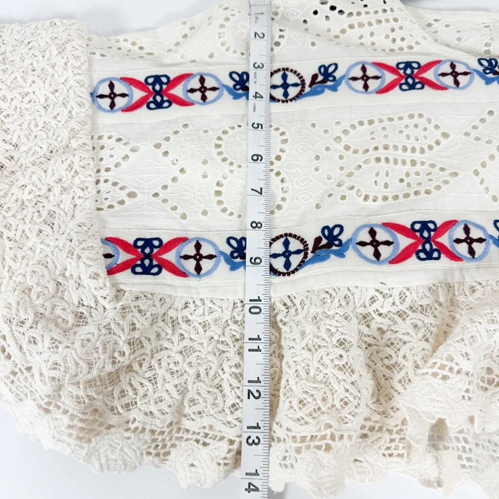 Anthropologie ruffle lace